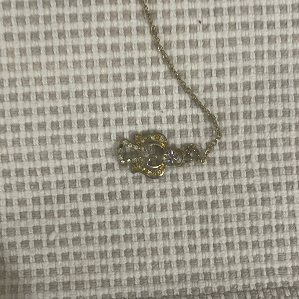 Gold angel necklace